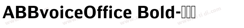 ABBvoiceOffice Bold字体转换